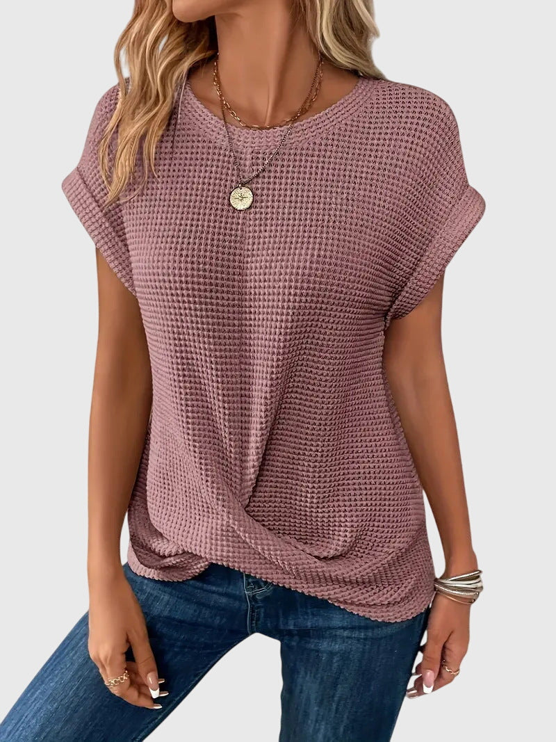 Isa™ | Elegant Blus med Rundhals