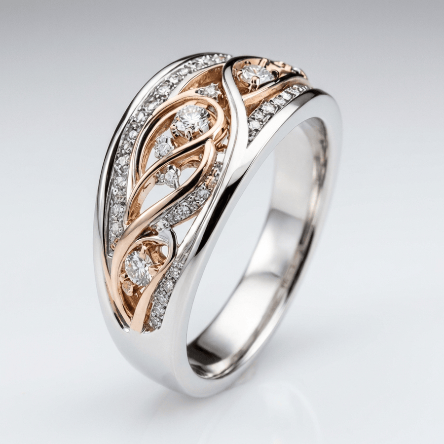 Mikaela™ | Tvåfärgad vintage-ring