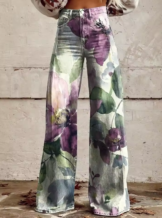 Alessia™ - Vintageinspirerade Bohemiska Byxor