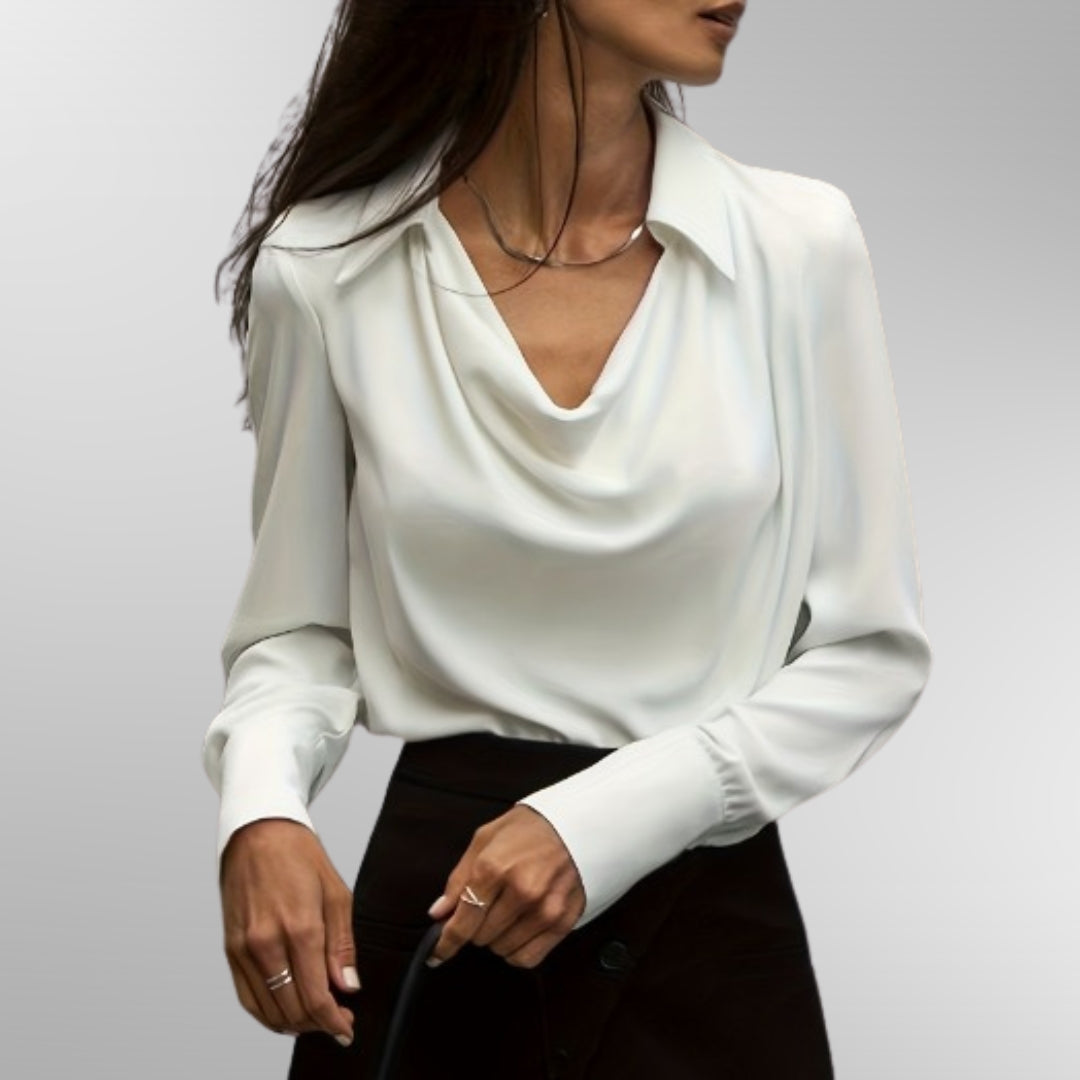 Violet™ | Elegant Sidenblus