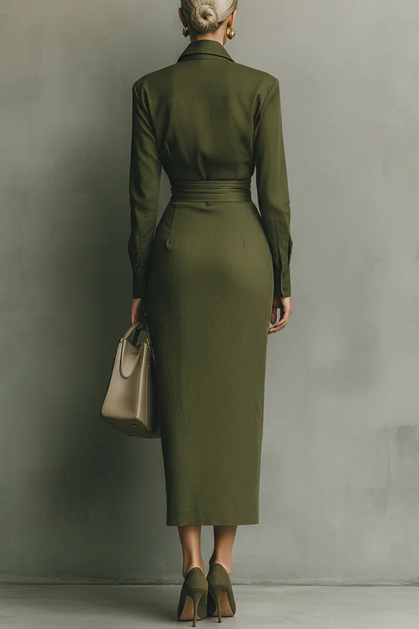 Meliora | Wrap-Style Maxi Klänning