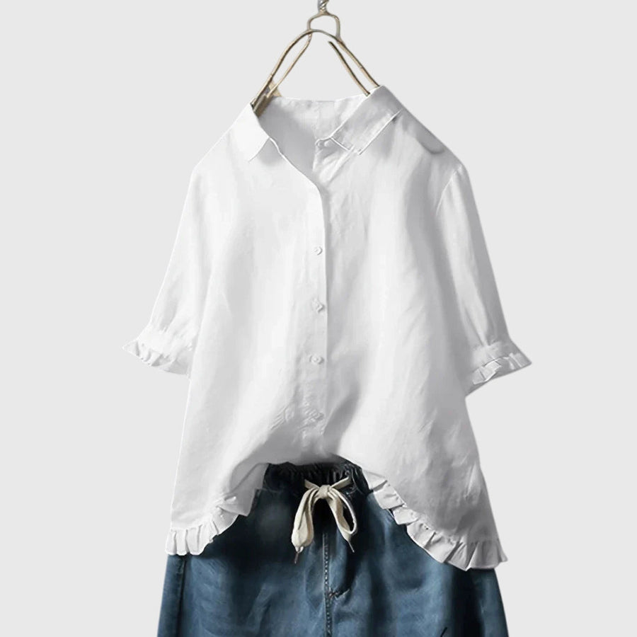 Pamela™ | Elegant och Raffinerad Skjorta