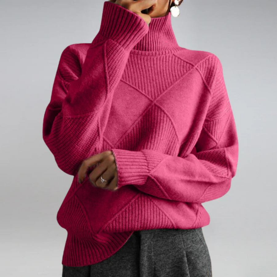 Lauren | Lyxig Cashmere Turtleneck Tröja