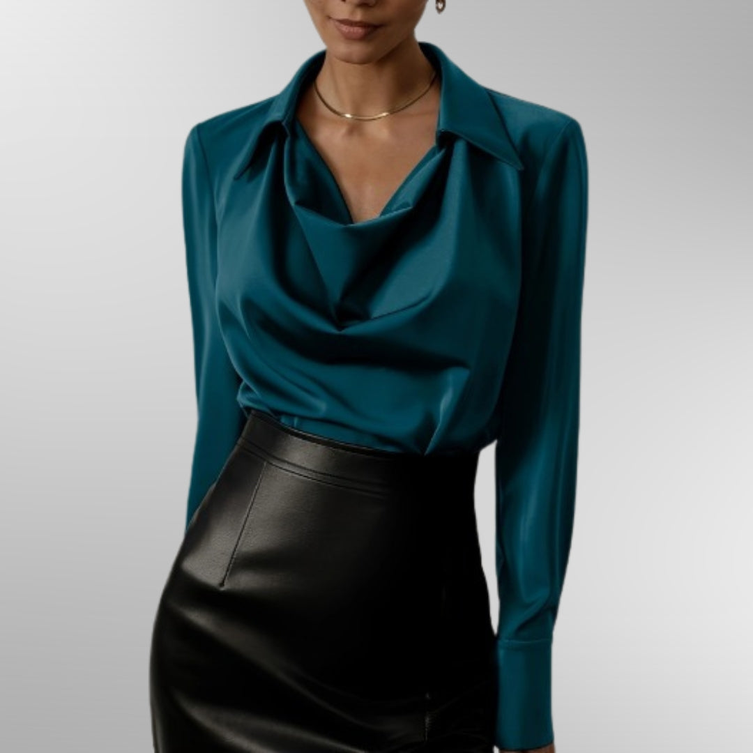 Violet™ | Elegant Sidenblus