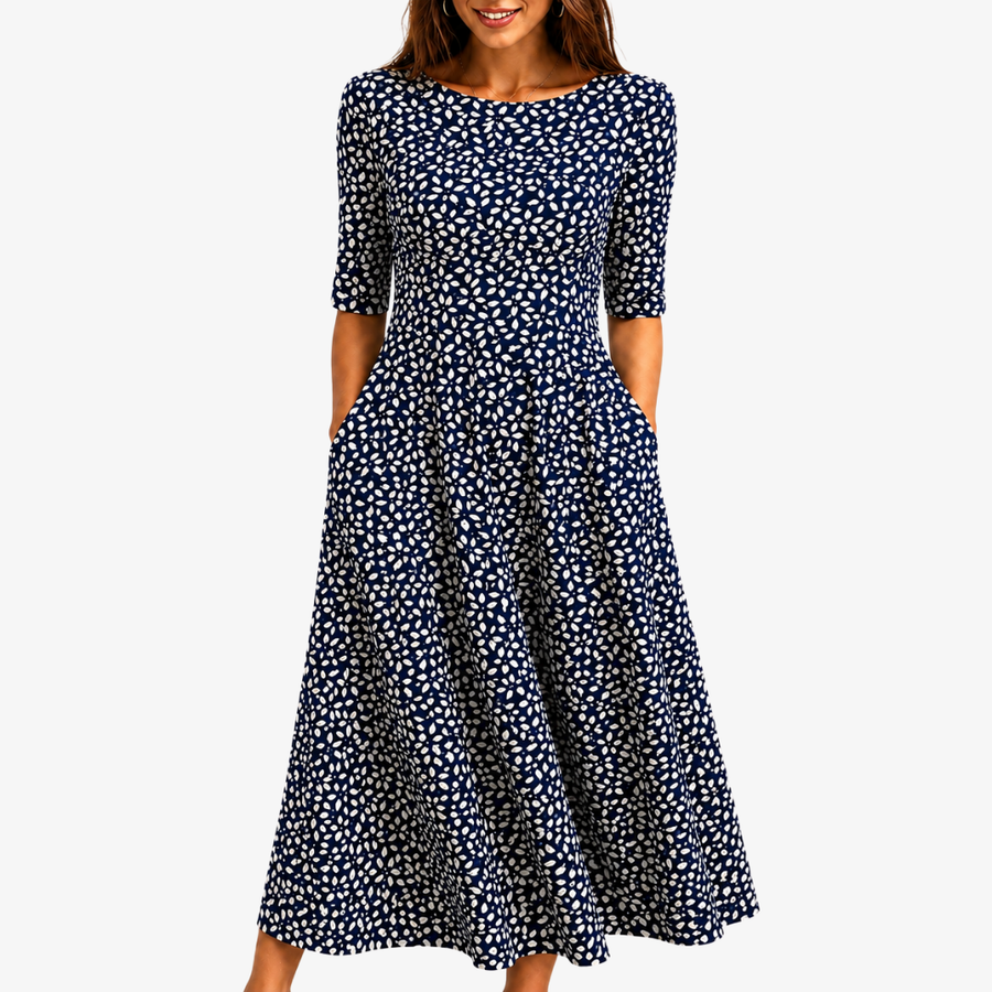 Paulina™ | Blommig Maxiklänning