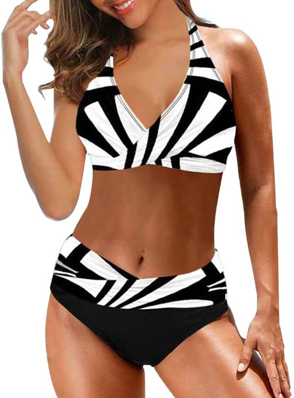 Amelia™ | Randigt bikiniset