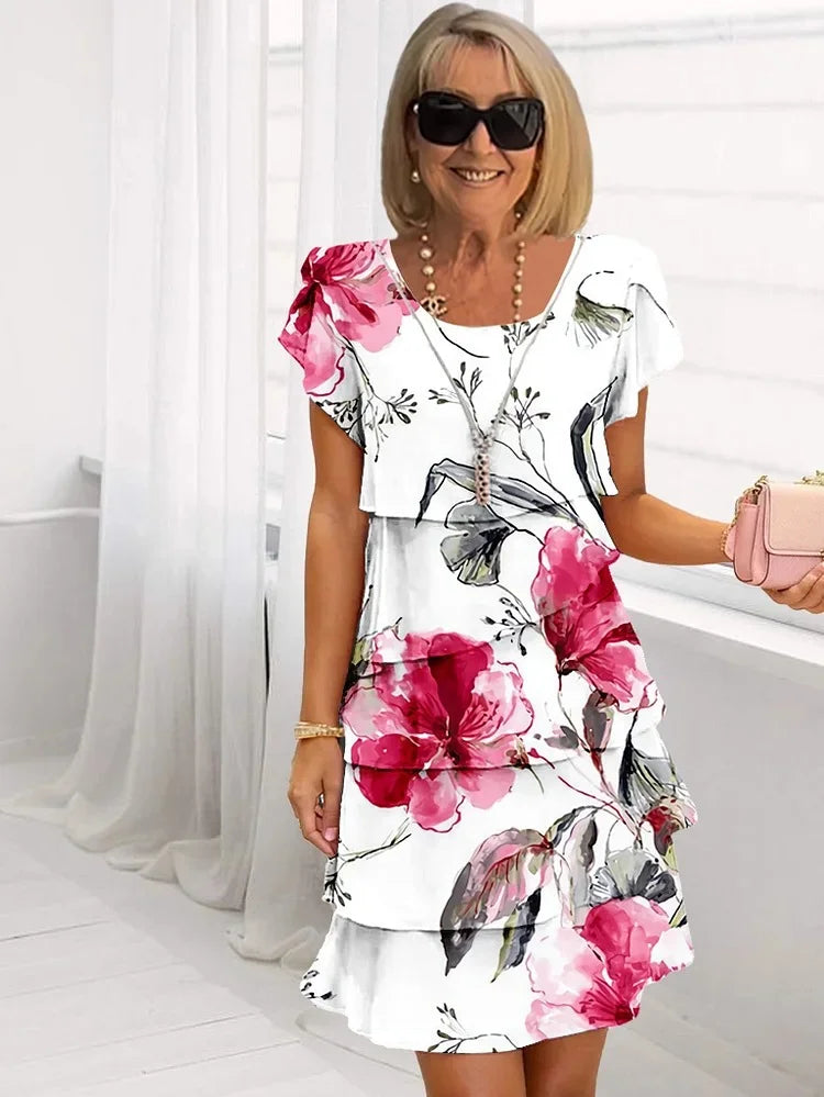 Agnes™ | Elegant chiffongklänning
