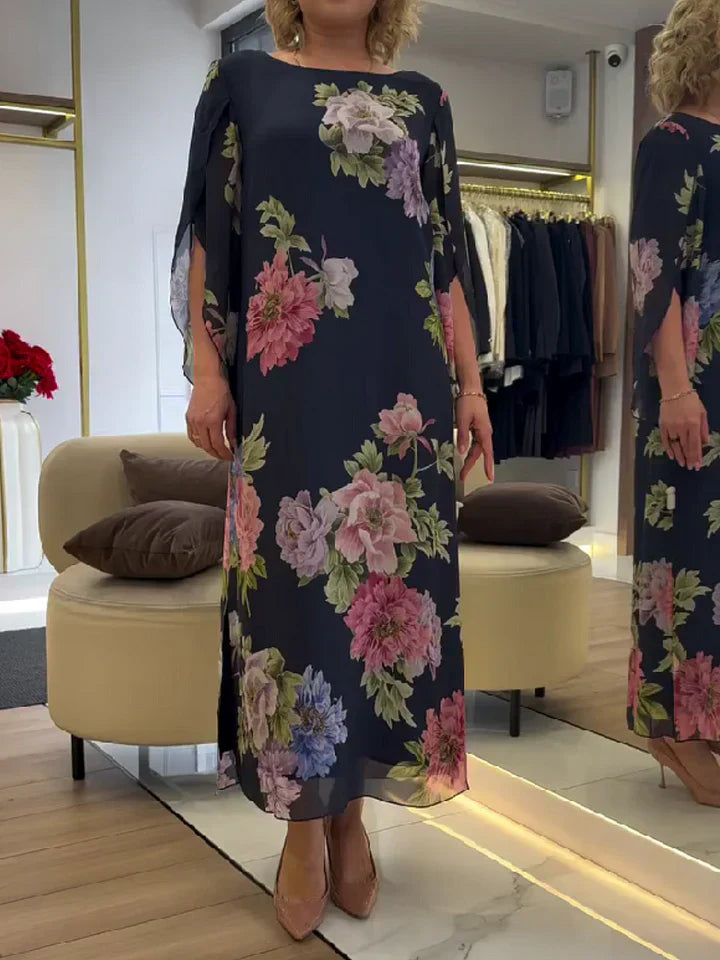 Signe™ | Maxiklänning med blommönster
