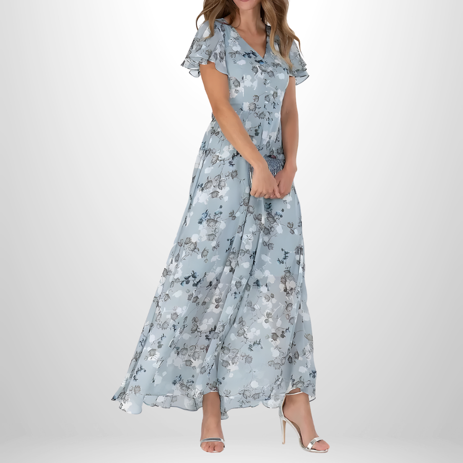 Alva™ | Blommig Maxiklänning
