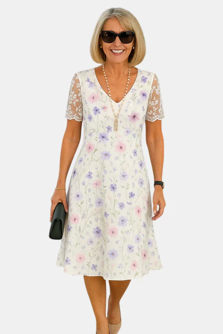 Catherine | Elegant Midi Klänning