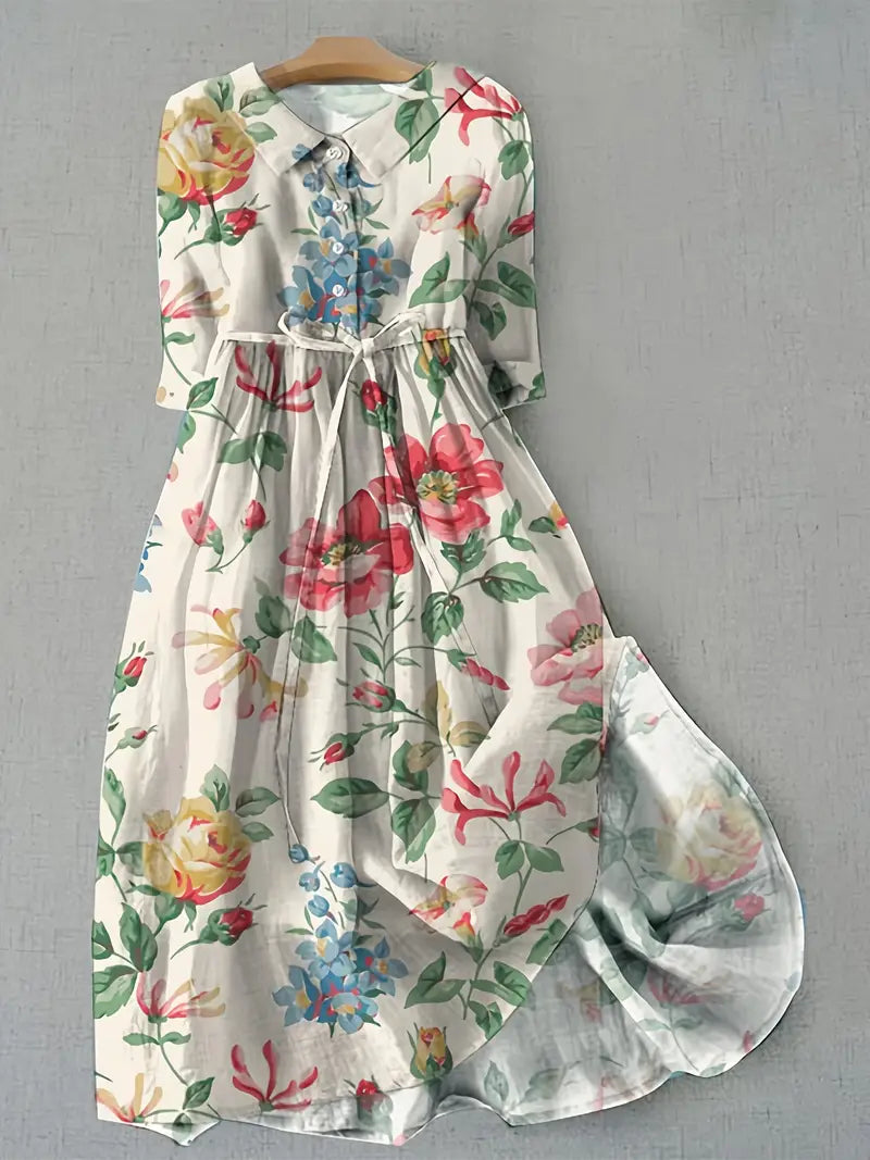Rebecka™ | Klassisk blommig klänning