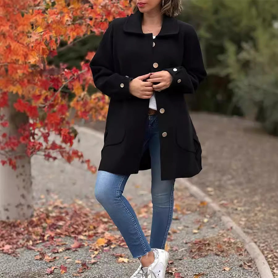 Adeline | Elegant Skräddarsydd Knapplångjacka