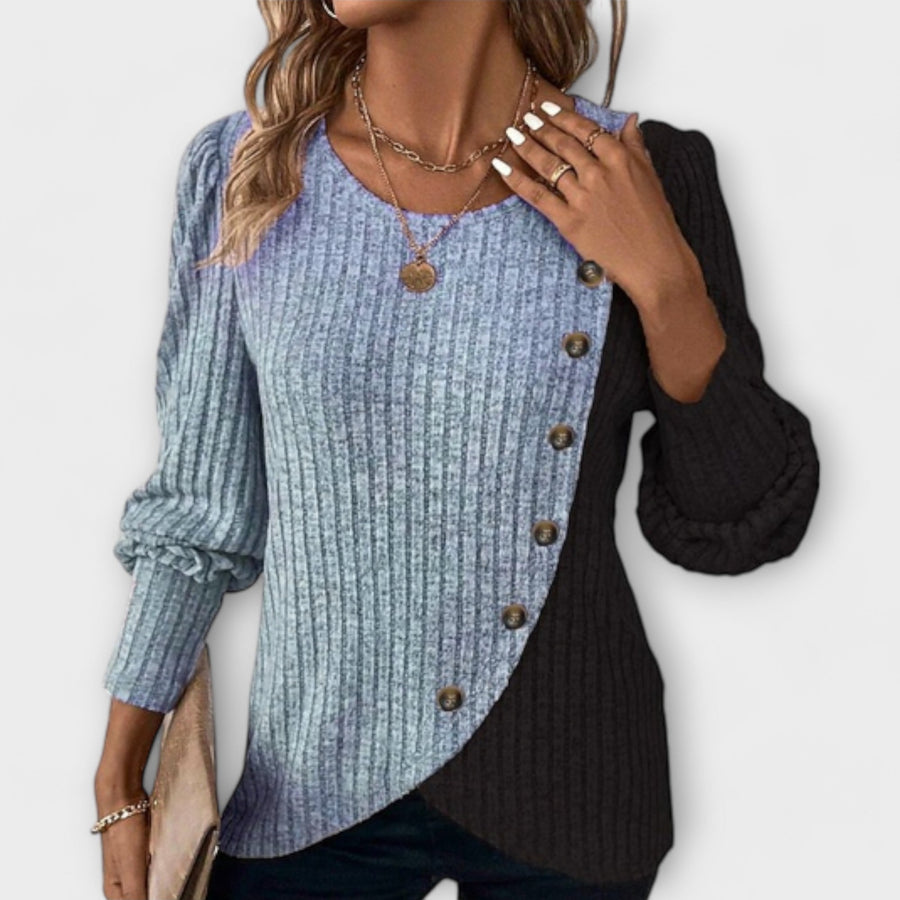 Xeraphine | Elegant Stickad Blus