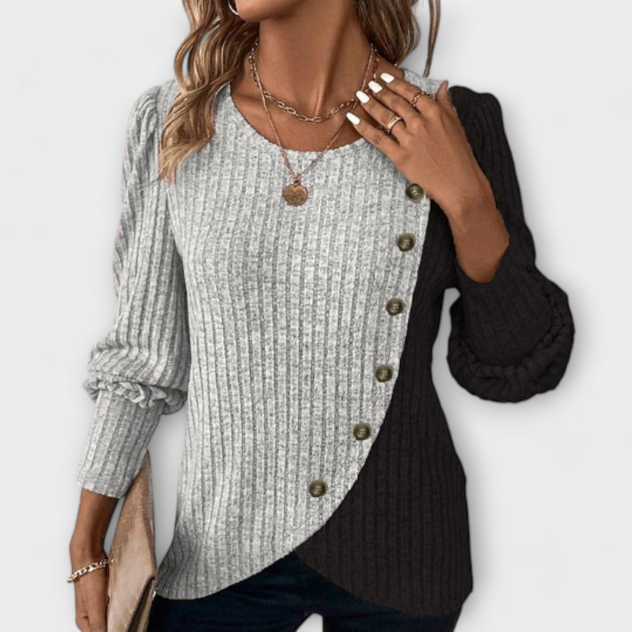 Xeraphine | Elegant Stickad Blus