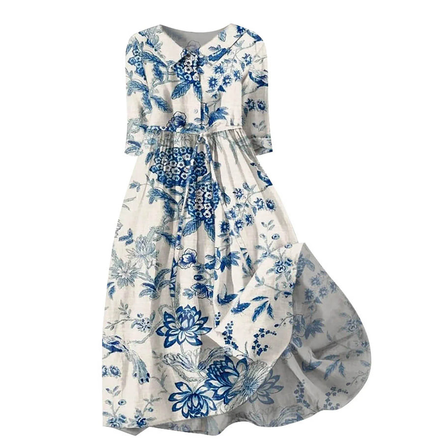 GlamMouris™ | Elegant klänning med knappar