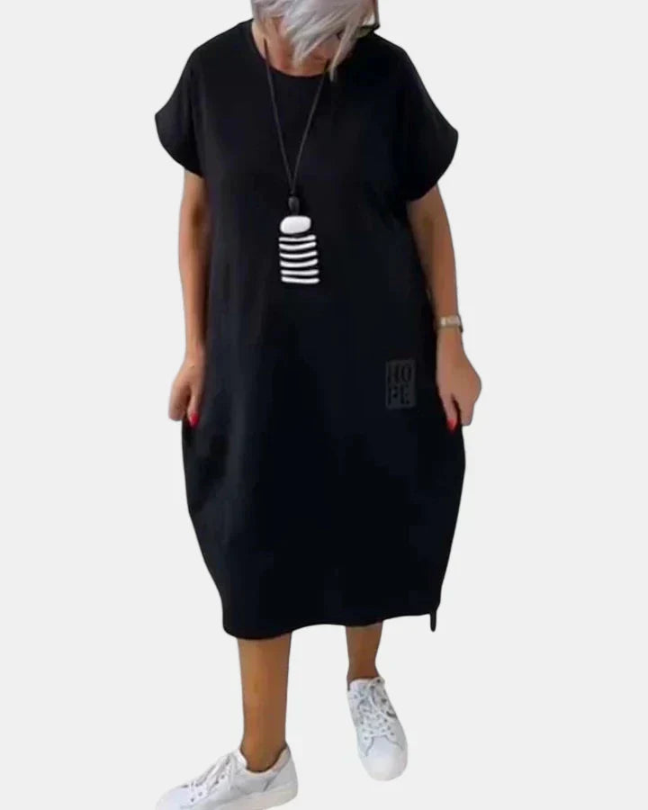 Yvette | Bekväm Midi Klänning