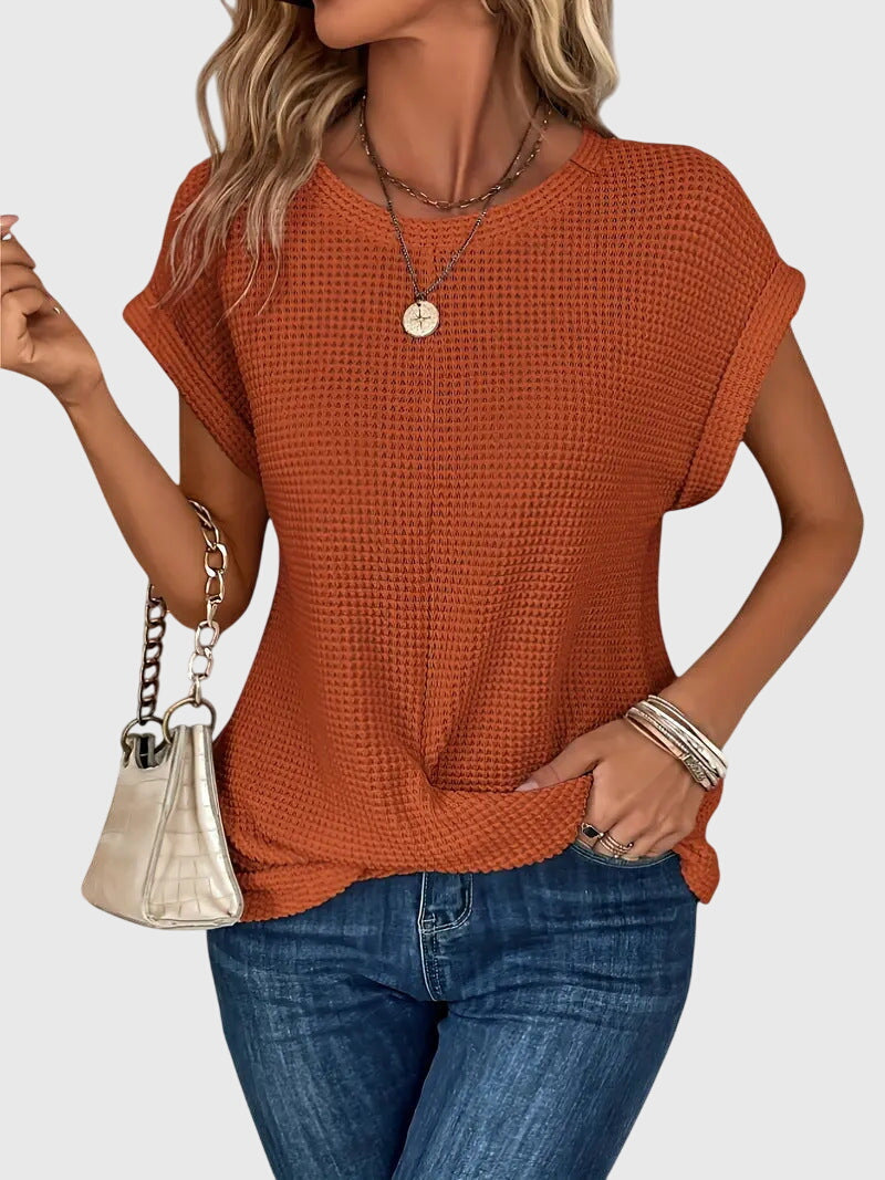 Isa™ | Elegant Blus med Rundhals