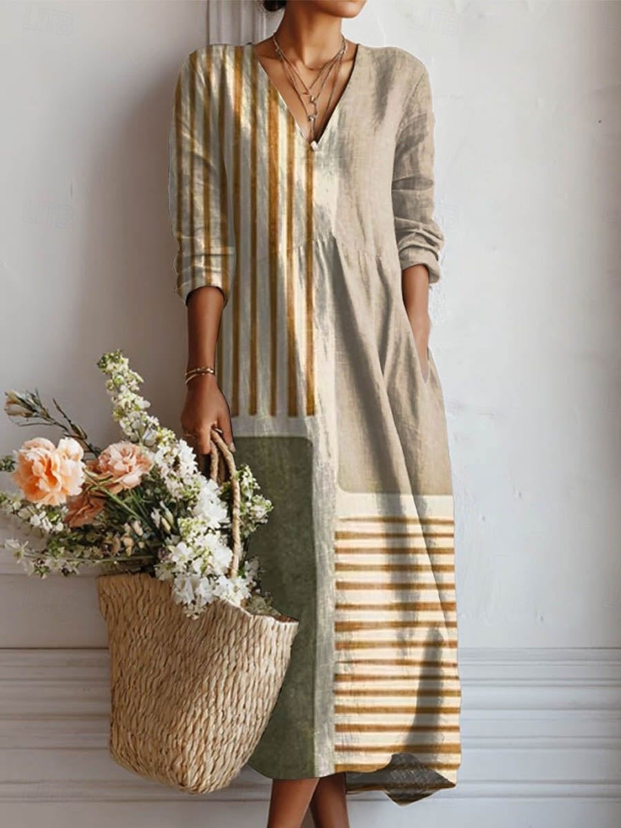 Disa™ | Beige Vardagsklänning