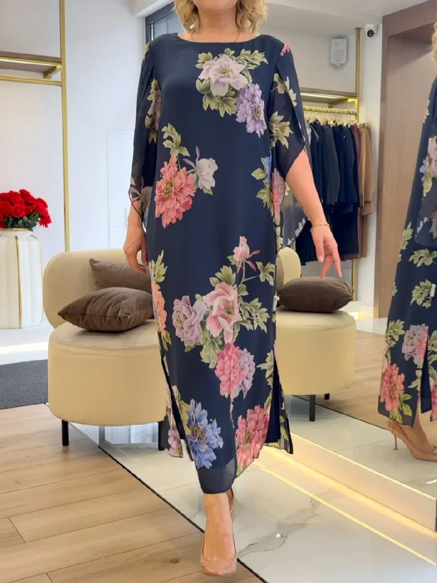 Signe™ | Maxiklänning med blommönster