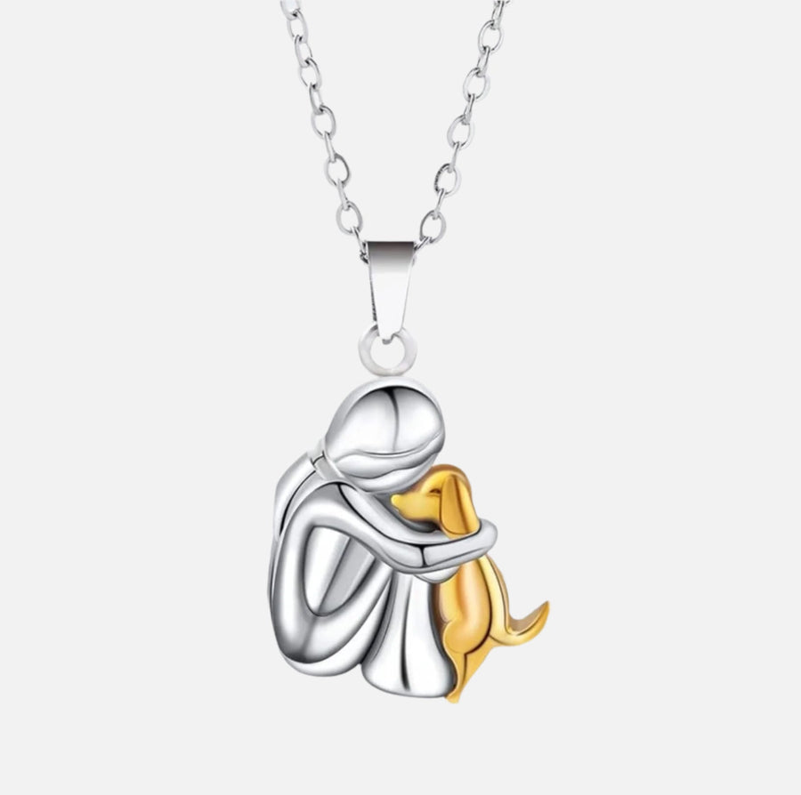 Linnea™ | Halsband med ”Hug”-hänge