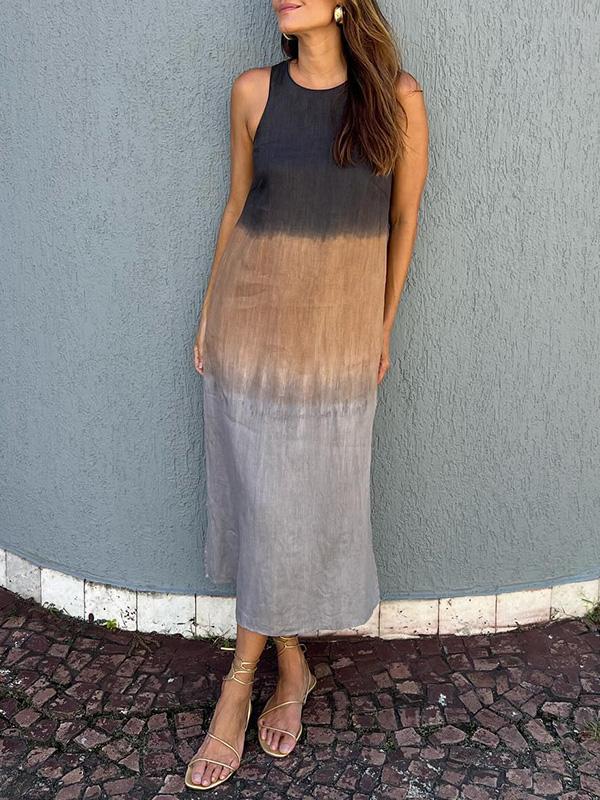 MAYA | SOLNEDGÅNG OMBRÉ MAXIKLÄNNING