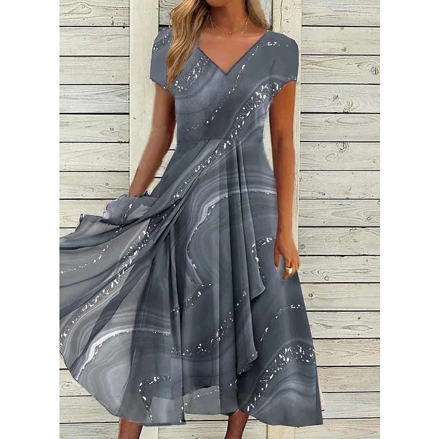 Maui | Elegant Flödande Midiklänning